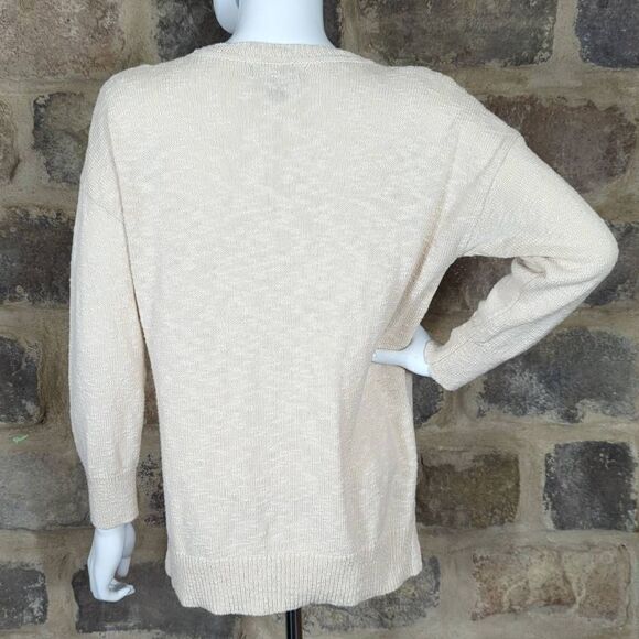 Rachel‎ Zoe Oatmeal Long Sleeve Lightweight Sweater Woman's Size Small - Picture 6 of 12